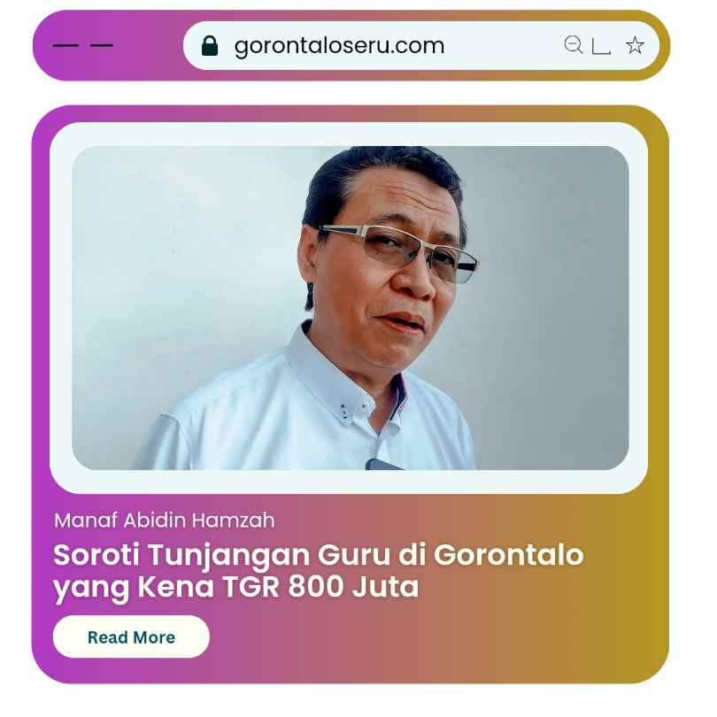 Tunjangan Profesi Guru di Gorontalo kena TGR 800 Juta!