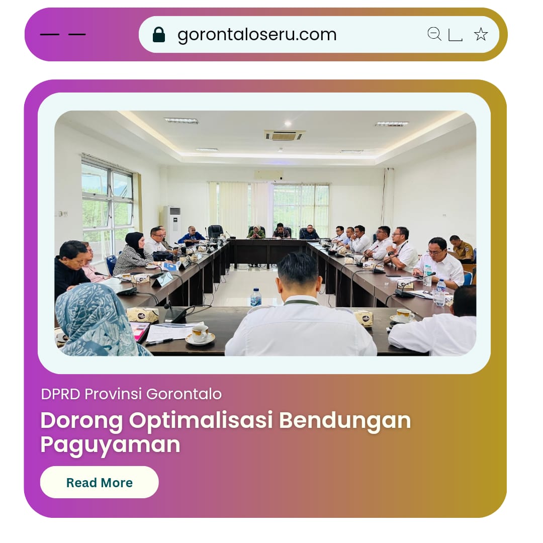 DPRD Gorontalo Dorong Optimalisasi Bendungan Paguyaman untuk Tingkatkan Pertanian