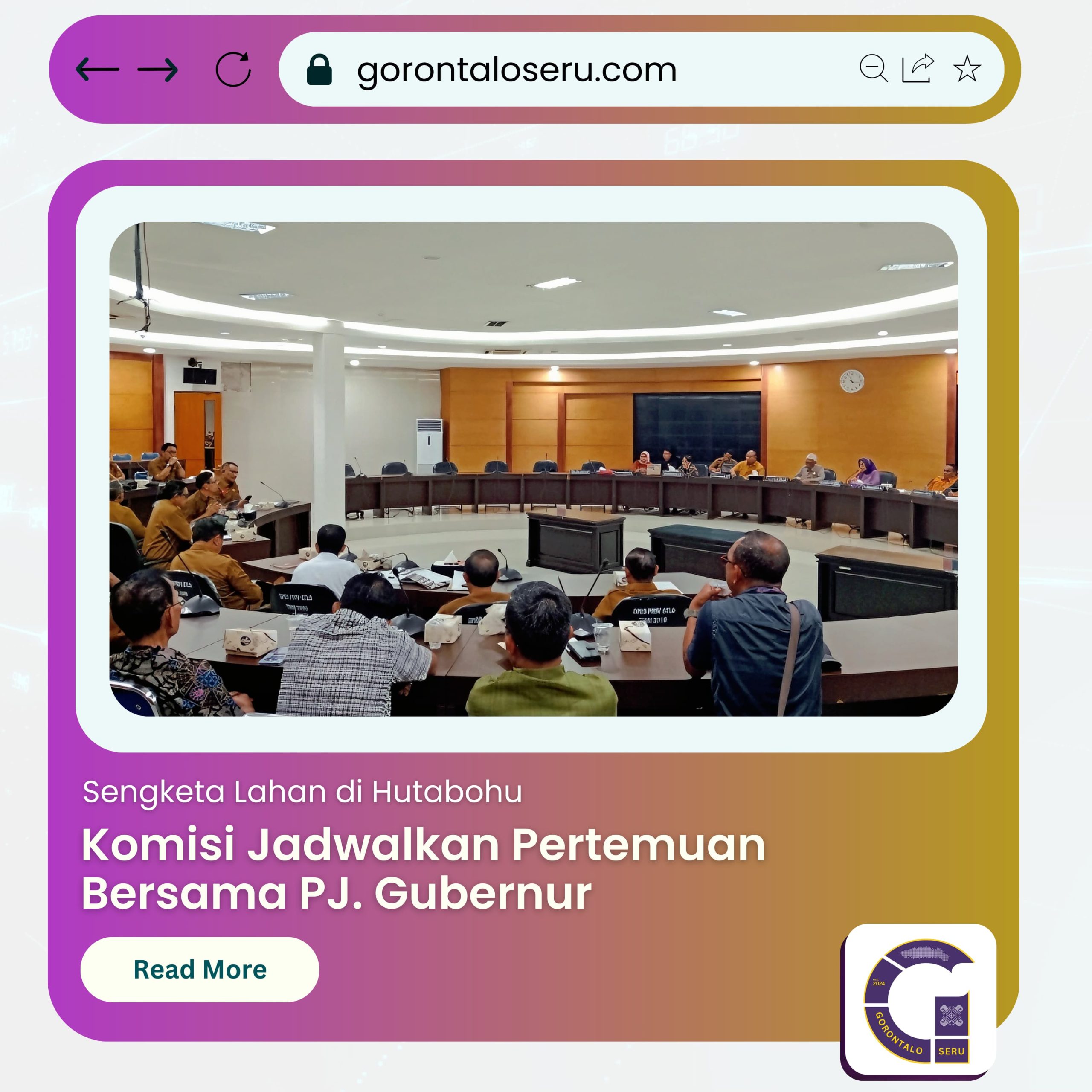 Komisi 1 DPRD Tindaklanjuti Masalah Pembebasan Lahan 7,2 Hektar di Desa Hutabohu