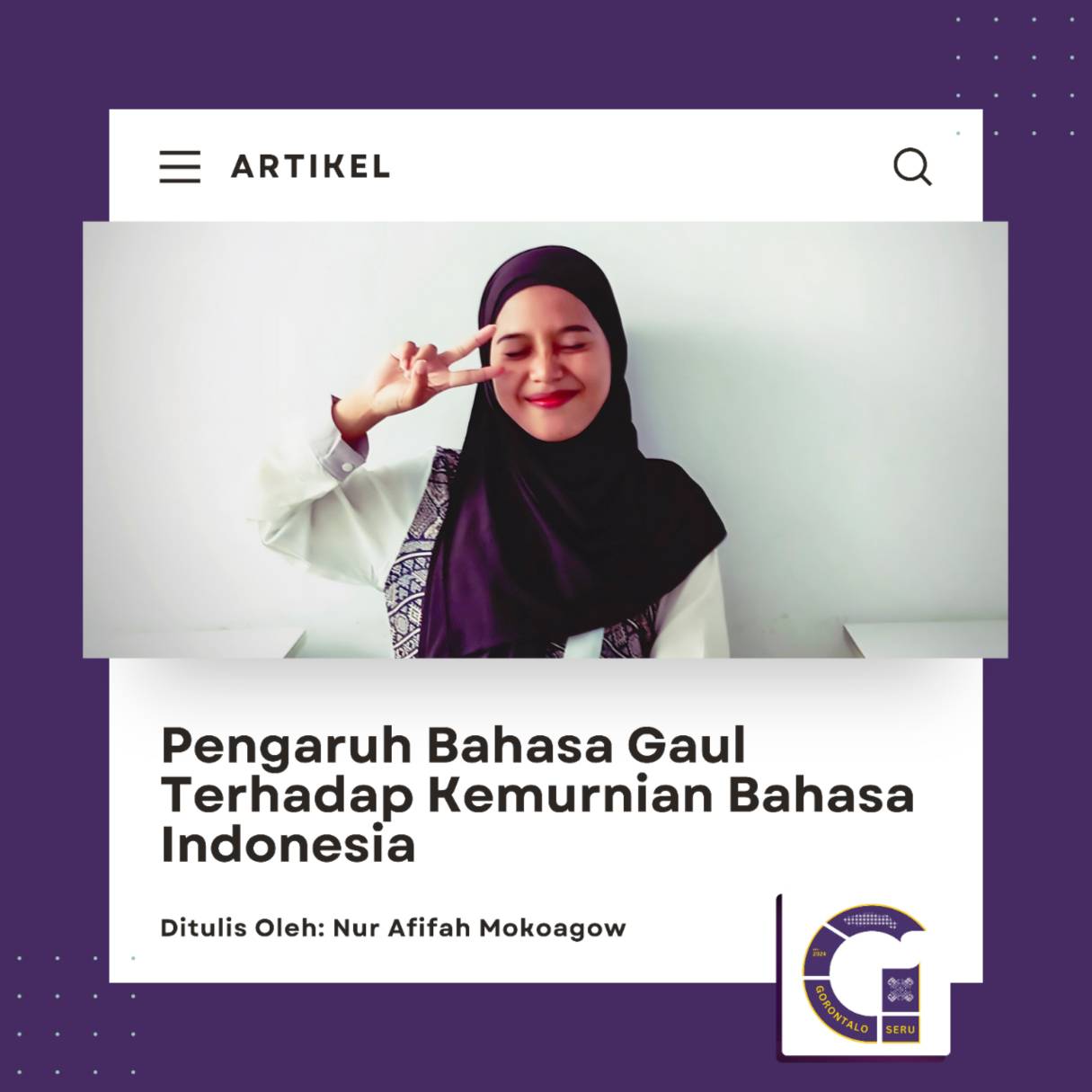 Pengaruh bahasa gaul terhadap kemurnian bahasa Indonesia