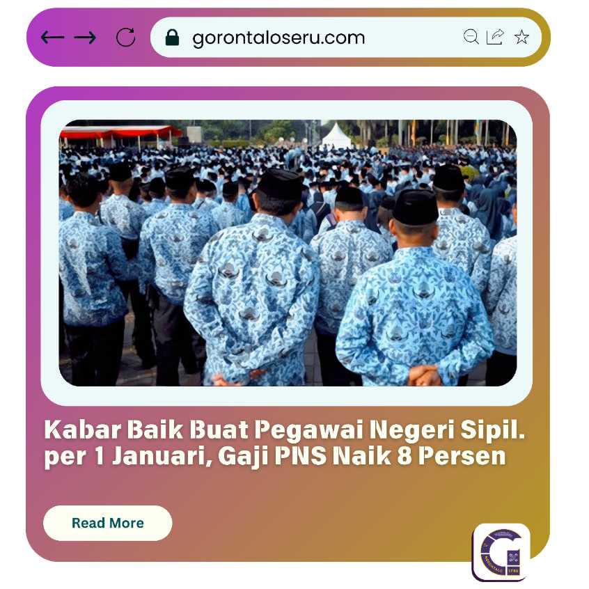 Gaji PNS Naik 8 Persen! Berlaku Efektif Mulai 1 Januari 2025