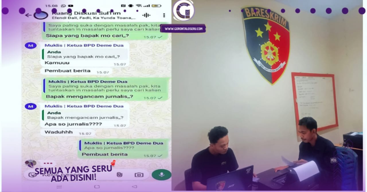 Diduga Ancam Jurnalis, Ketua DPD Desa Deme Dua Dipolisikan!