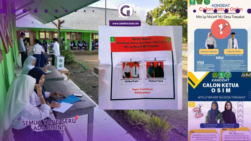 Yuk, Intip Cara Unik Pemilihan Ketua OSIS di MTS Al-Maarif NU Toruakat!