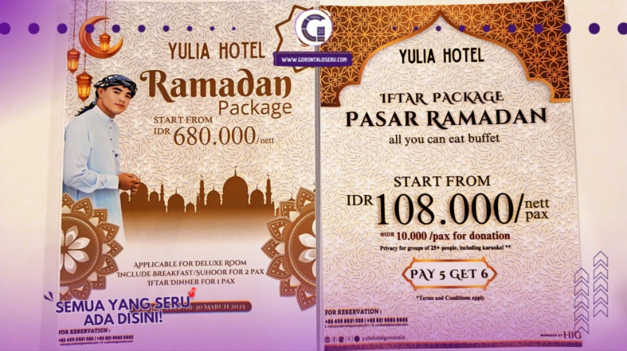 Paket Special Selama Ramadhan: Liburan dan Bukber Berkesan Bersama Keluarga di Yulia Hotel Gorontalo