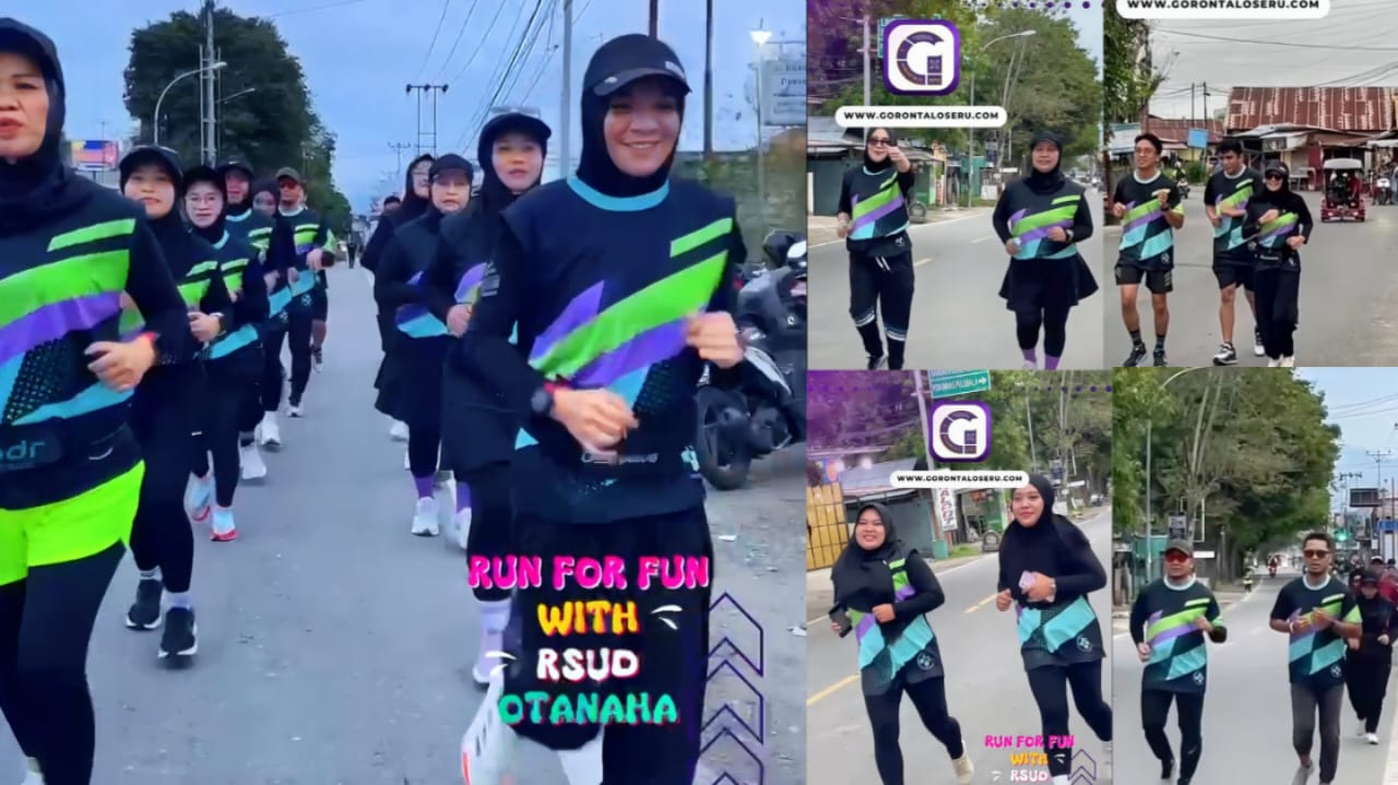 Kampanye Hidup Sehat: Pegawai RSUD Otanaha Gelar Fun Run untuk Kedua Kalinya
