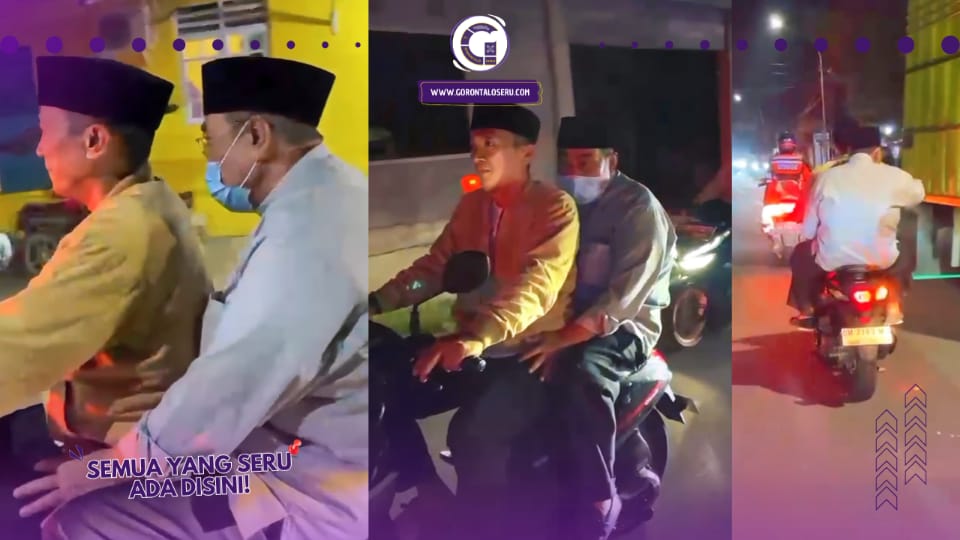 Tak Dikawal Mobil Patwal, Walikota Gorontalo Hanya Dibonceng Pakai Motor Saat Mengunjungi Spot Tumbilotohe