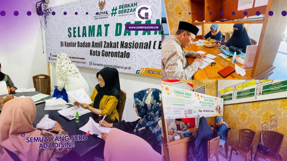 Baznas Kota Gorontalo Berhasil Mengumpulkan Zakat Senilai Rp825 Juta dan Beras 610 Kilogram