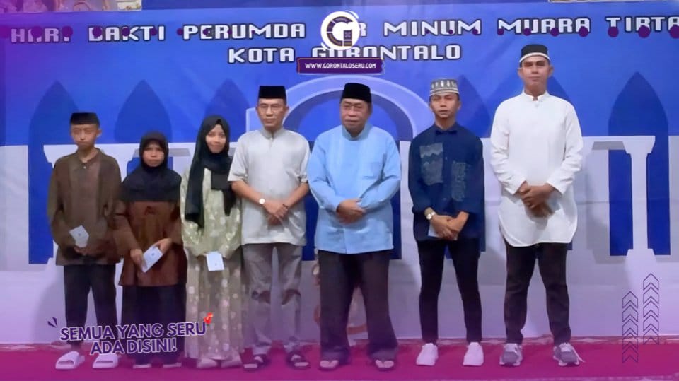 Peringati Hari Bakti ke-33, Perumda Muara Tirta Kota Gorontalo Beri Santunan untuk Anak Yatim