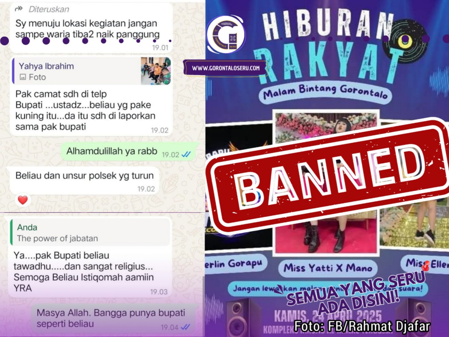 Hadirkan Waria, Hiburan Rakyat di Desa Tenggela, Ditertibkan Camat dan Aparat!