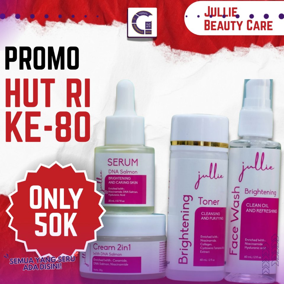 ‎HUT RI Ke-80, Jullie Beauty Care Tawarkan Harga Spesial: Rp. 50.000,- perpaket!