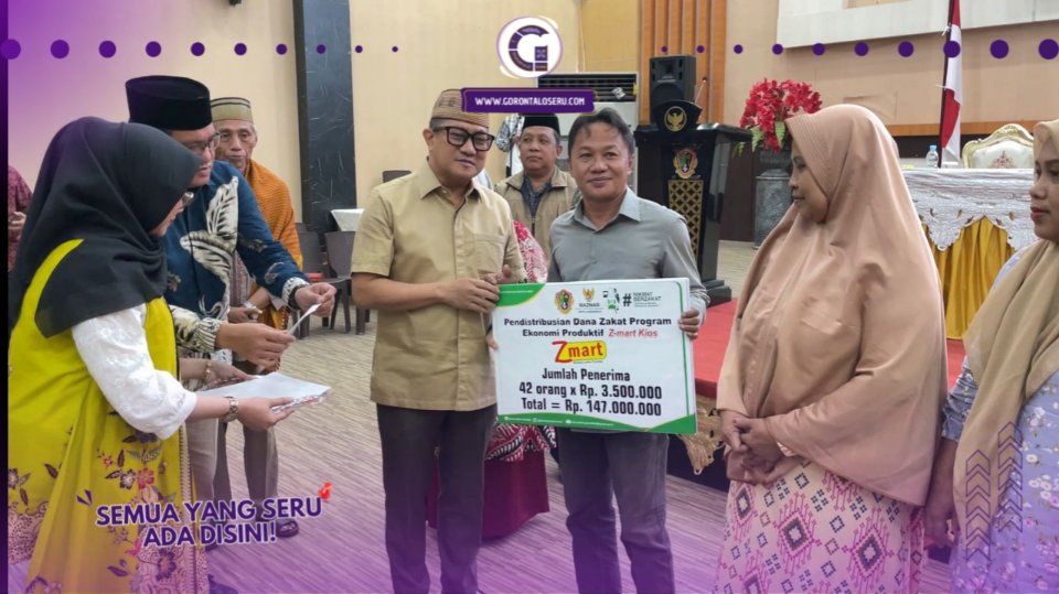 ‎UMK Dapat Suntikan Modal dari BAZNAS Kota Gorontalo